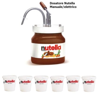 Immagine di DOSATORE NUTELLA FERRERO + 6 x 3Kg NUTELLA VASO (prodotto in comodato d'uso)