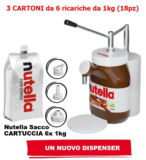 Picture of DOSATORE NUTELLA FERRERO + 3 x 6Kg BUSTA (prodotto in comodato d'uso)