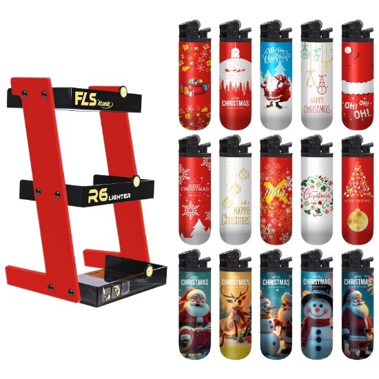 Immagine di ACCENDINO ATOMIC PIETRINA 75pz FLS X-MAS NATALE
