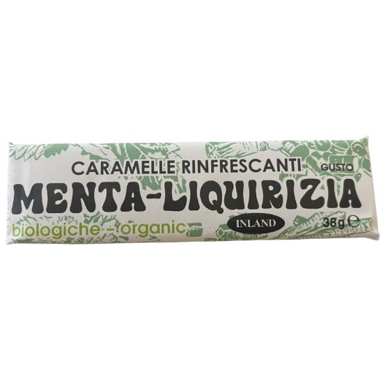 Picture of INLAND CARAMELLE STICK 24pz 38gr MENTA LIQUIRIZIA