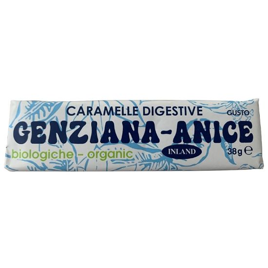 Picture of INLAND CARAMELLE STICK 24pz 38gr GENZIANA ANICE