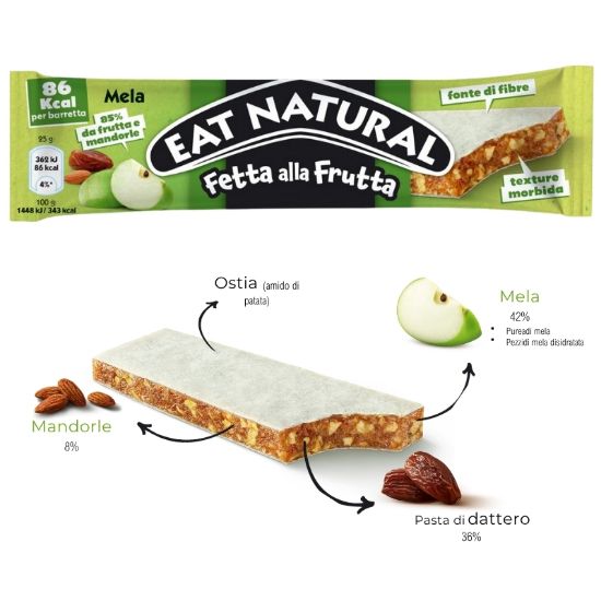 Immagine di EAT NATURAL BARRETTA 15pz 25g SOFT FRUIT MELA