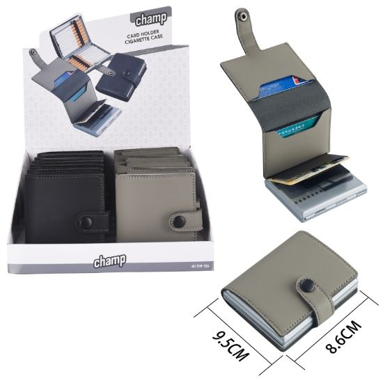 Picture of PORTASIGARETTE/CARD EXPO 12pz CHAMP METAL DROP - 20sigarette