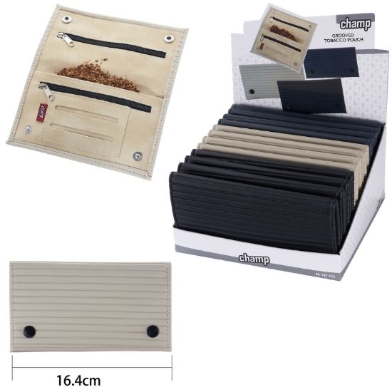 Picture of PORTATABACCO EXPO 12pz CHAMP 9x16,4cm COLORI ASSORTITI