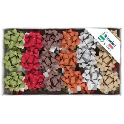 Picture of COCCARDE 10mm D.5cm 50pz GLITTER ASSORTITI