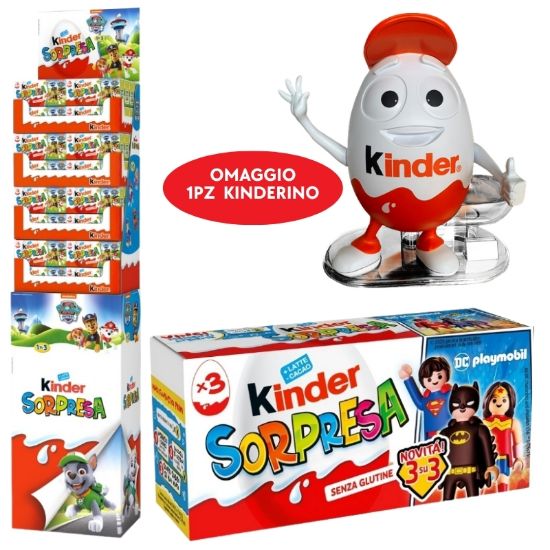 Picture of KINDER OVETTO SORPRESA T3x64 (192pz) TRIPACK EXPO DA TERRA FERRERO PLAYMOBIL