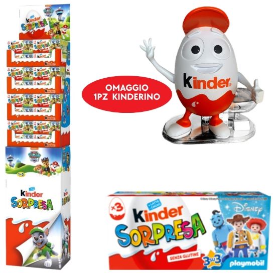 Immagine di KINDER OVETTO SORPRESA T3x64 (192pz) TRIPACK EXPO DA TERRA FERRERO PLAYMOBIL