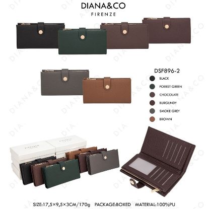 Picture of PORTAFOGLIO DONNA DIANA&CO BROWN 1pz SINTETICO