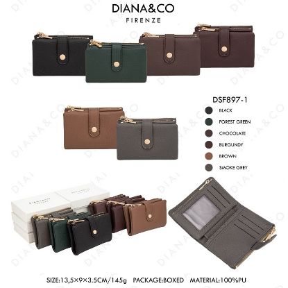 Picture of PORTAFOGLIO DONNA DIANA&CO BROWN 1pz SINTETICO