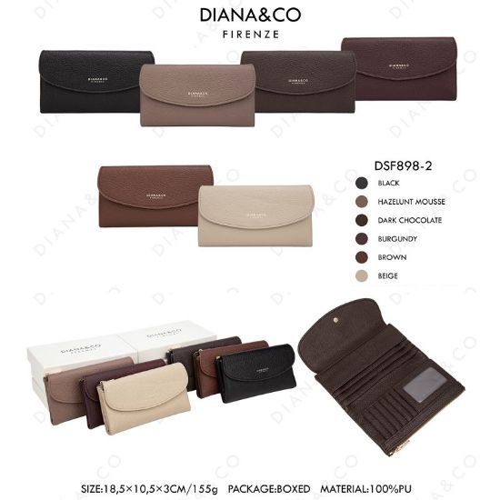 Picture of PORTAFOGLIO DONNA DIANA&CO BLACK 1pz SINTETICO
