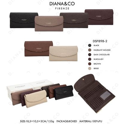 Picture of PORTAFOGLIO DONNA DIANA&CO D. CHOCOLATE 1pz SINTETICO