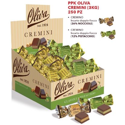 Picture of OLIVA PRALINE CREMINI 250pz 3Kg MIX 4GUSTI ASSORTITI
