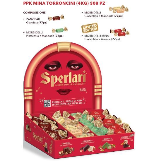 Picture of SPERLARI TORRONCINI MINA 308pz 4Kg MIX 4GUSTI ASSORTITI