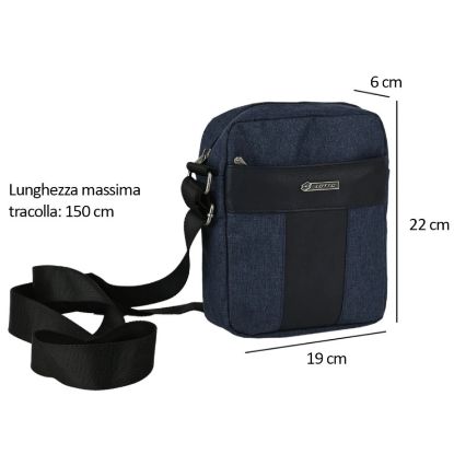 Picture of TRACOLLA BORSELLO LOTTO BLU 1pz SIMILPELLE