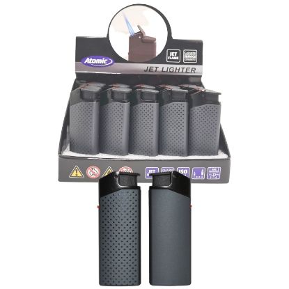 Picture of ACCENDINO ATOMIC TURBO JETFLAME 25pz BLACK RUBBER