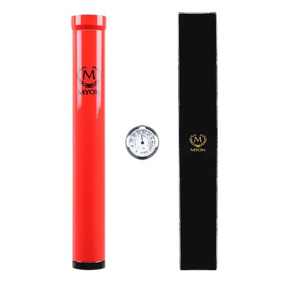 Immagine di UMIDIFICATORE PORTASIGARI X1 SIGARO 1pz D.2,5cm MYON ROSSO