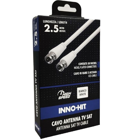 Immagine di CAVO TV Inno-Hit Cavo Antenna E84623 Sat Coassiale 2.5m