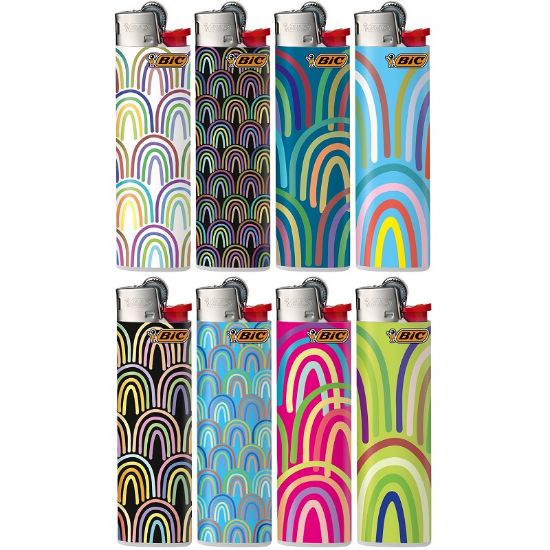 Immagine di ACCENDINO BIC MEDIO J23 PIETRINA 50pz ARCOBALENO SBAGLIATO