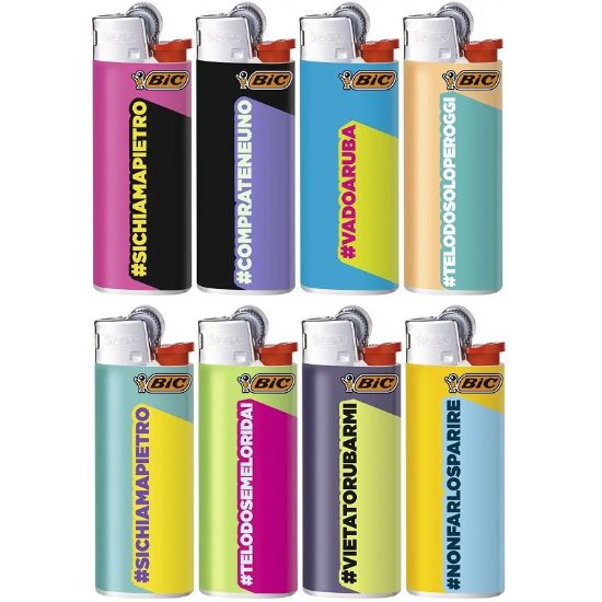 Immagine di ACCENDINO BIC MINI J25 PIETRINA 50pz HASHTAG