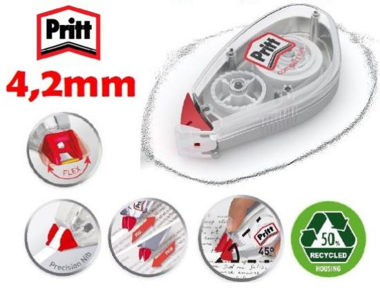 Immagine di CORRETTORE ROLLER COMPACT 16pz MOUSE 4,2mm - PRITT