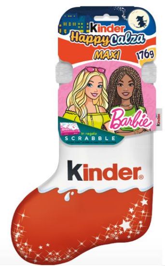 Immagine di FERRERO KINDER CALZE BEFANA 6pz 176gr - BARBIE