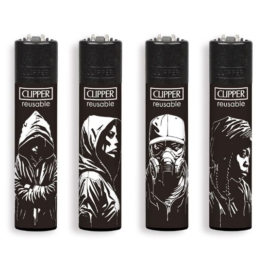 Picture of ACCENDINO CLIPPER PIETRINA 48pz STENCIL STYLE + BW