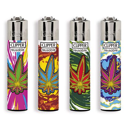 Immagine di ACCENDINO CLIPPER PIETRINA 48pz LEAFS EXPLOSION+LB