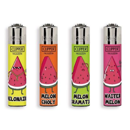 Immagine di ACCENDINO CLIPPER MINI PIETRINA 48pz MELON SENTENCES