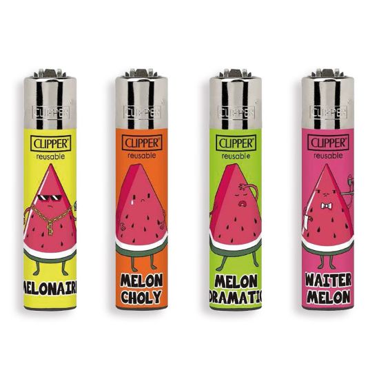 Immagine di ACCENDINO CLIPPER MINI PIETRINA 48pz MELON SENTENCES
