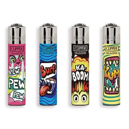 Immagine di ACCENDINO CLIPPER MINI PIETRINA 48pz ONOMATOPOEIA