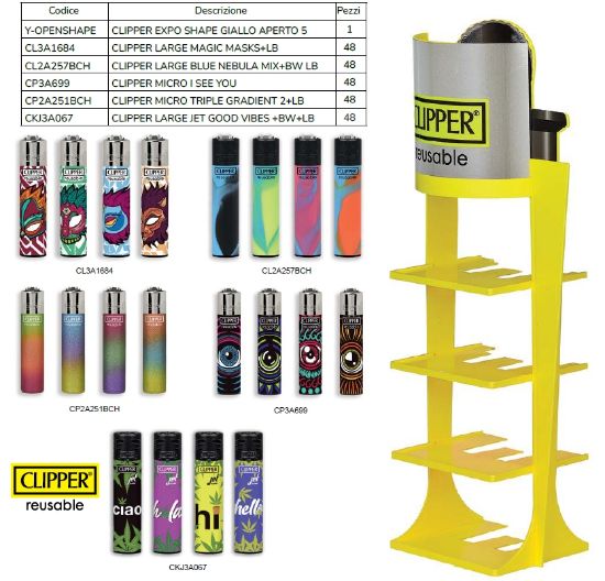Picture of ACCENDINO CLIPPER PROMO KIT 240pz EXPO (5x48)