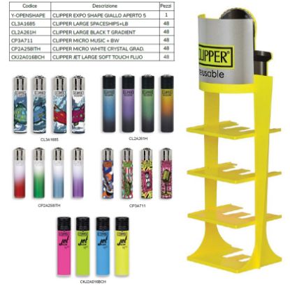 Picture of ACCENDINO CLIPPER PROMO KIT 240pz EXPO (5x48)