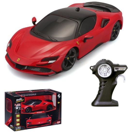 Immagine di GIOCHI AUTO R/C 1:24 FERRARI SF90 ASSETTO FIORANO 1pz RADIOCOMANDO