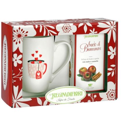 Picture of REGINADIFIORI SCATOLA REGALO MUG + TE' BACIO BIANCANEVE