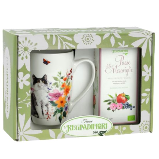 Picture of REGINADIFIORI SCATOLA REGALO MUG + TE' PAESE DELLE MERAVIGLIE