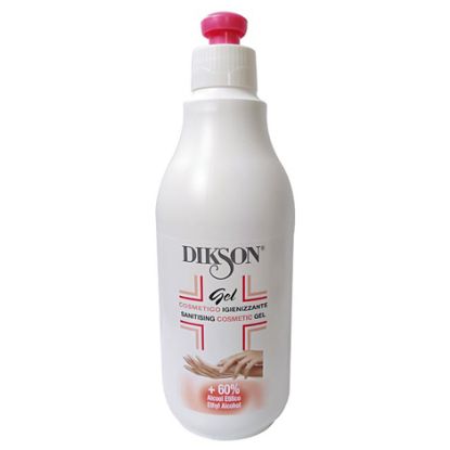 Immagine di DISINFETTANTE IGIENIZZANTE GEL MANI 500ml 1pz DIKSON - tappo a scatto push & pull