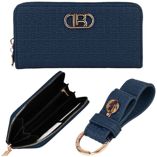 Immagine di PAROURE DONNA BIAGIOTTI PORTACHIAVI + PORTAFOGLIO BLU