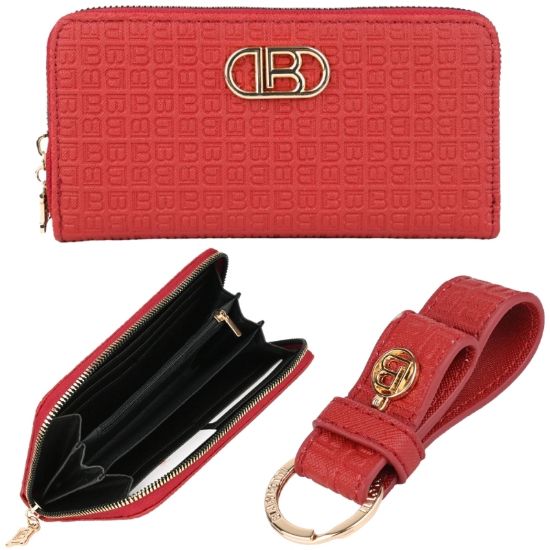 Picture of PAROURE DONNA BIAGIOTTI PORTACHIAVI + PORTAFOGLIO RUBINO