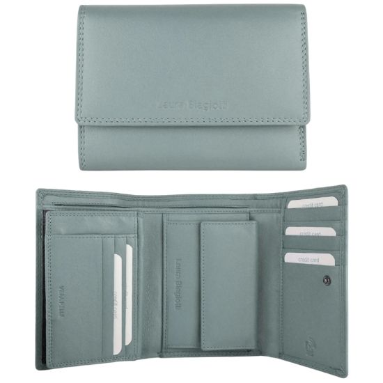 Picture of PORTAFOGLIO DONNA BIAGIOTTI AZZURRO 1pz VERA PELLE