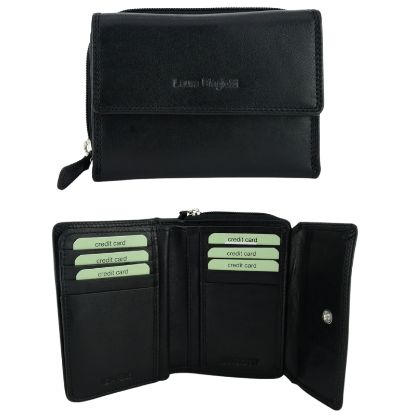 Picture of PORTAFOGLIO DONNA BIAGIOTTI NERO 1pz VERA PELLE