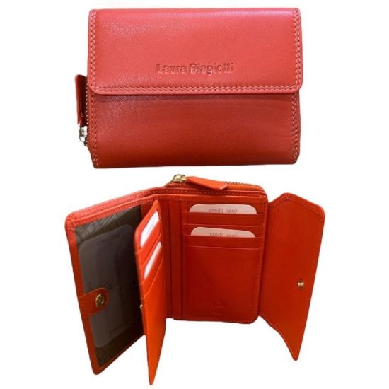 Immagine di PORTAFOGLIO DONNA BIAGIOTTI ROSSO 1pz VERA PELLE