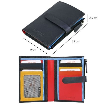 Picture of PORTAFOGLIO BIAGIOTTI BLU 1pz VERA PELLE