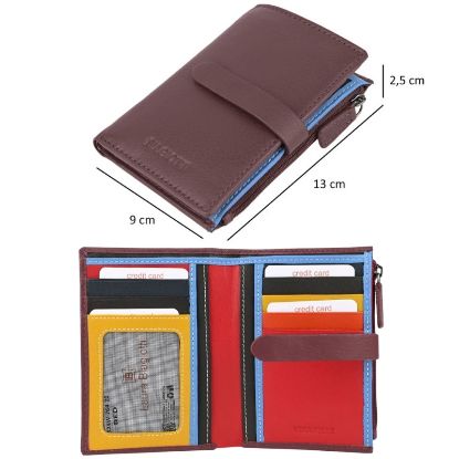 Picture of PORTAFOGLIO BIAGIOTTI BORDEAUX 1pz VERA PELLE