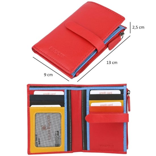 Picture of PORTAFOGLIO BIAGIOTTI ROSSO 1pz VERA PELLE