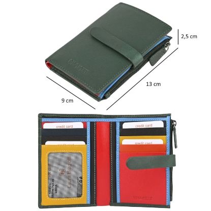 Picture of PORTAFOGLIO BIAGIOTTI VERDE 1pz VERA PELLE