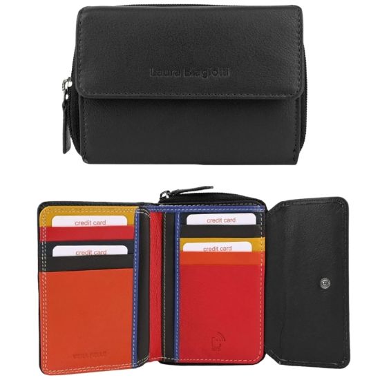 Picture of PORTAFOGLIO DONNA BIAGIOTTI NERO 1pz VERA PELLE