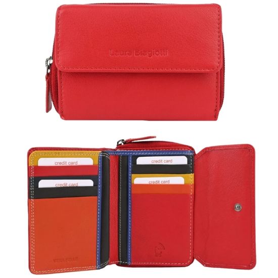 Picture of PORTAFOGLIO DONNA BIAGIOTTI ROSSO 1pz VERA PELLE