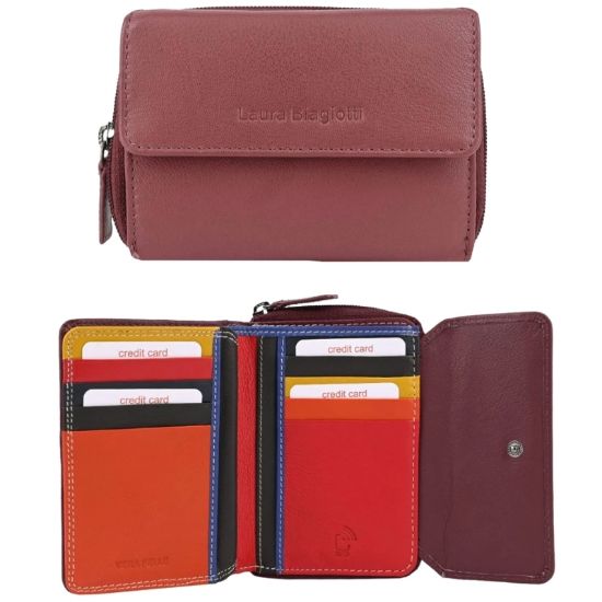 Picture of PORTAFOGLIO DONNA BIAGIOTTI ROSA ANTICO 1pz VERA PELLE