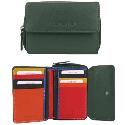 Picture of PORTAFOGLIO DONNA BIAGIOTTI VERDE 1pz VERA PELLE