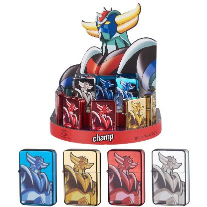 Picture of ACCENDINO CHAMP PIETRINA METAL 12pz GOLDORAK (simile zippo)